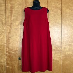 EUC Red Talbots Sheath Dress